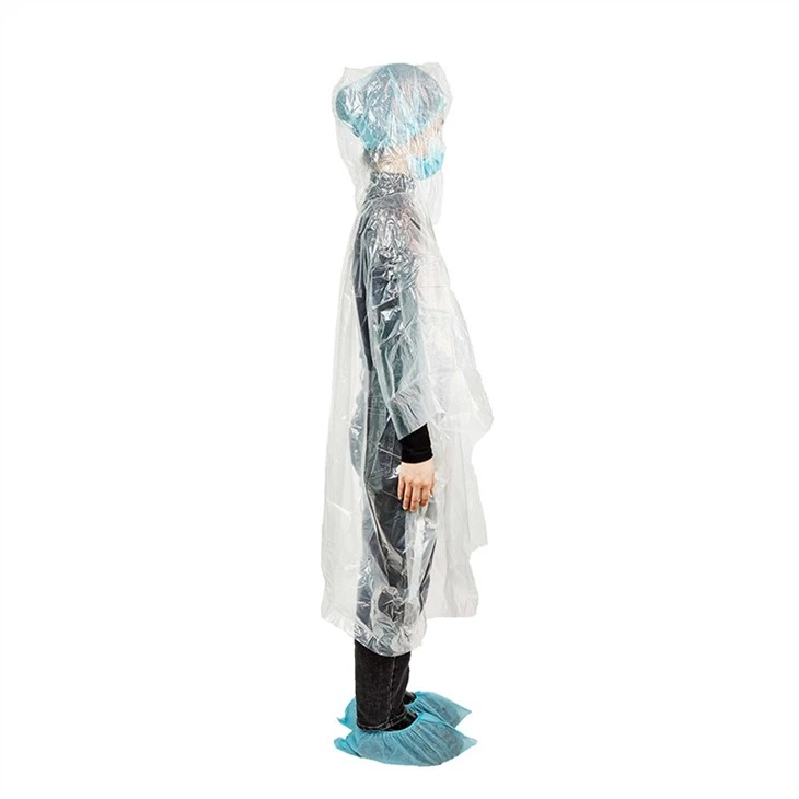Plastic clear raincoat 3