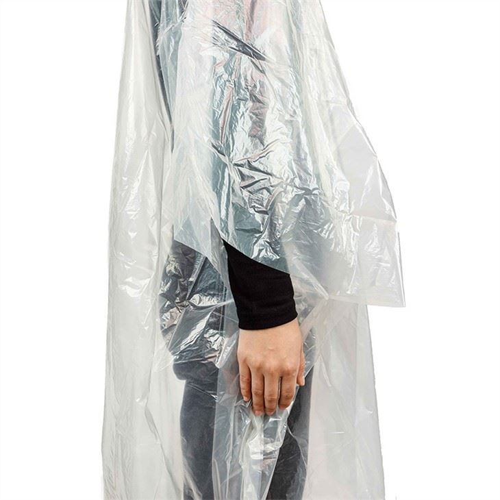 Plastic clear raincoat 4