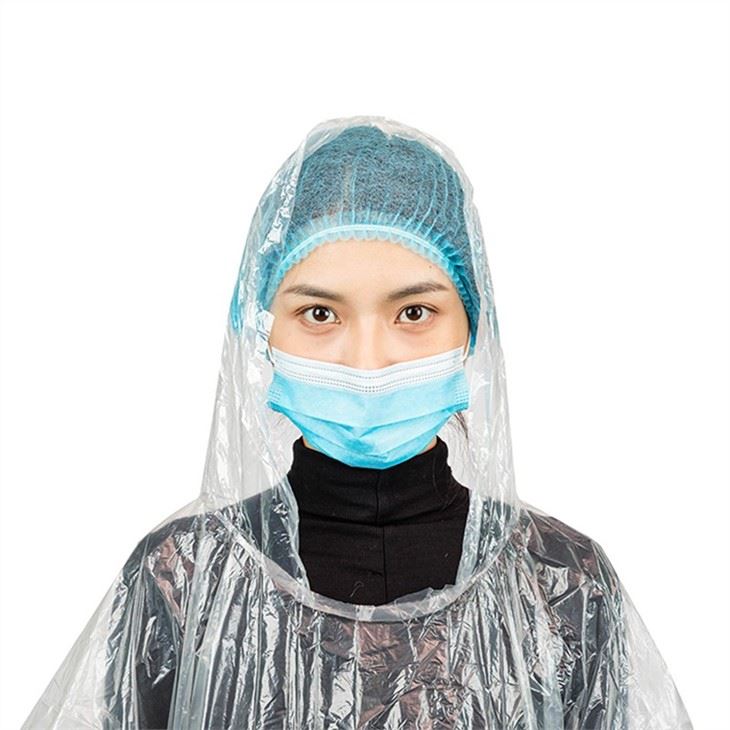 Plastic clear raincoat 5
